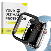 360° ZAŠČITNA OVITKA ZA APPLE WATCH 45 MM DOOP DEFENSE 360GUARD ČRNA/ORANŽNA