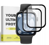 2X TRDO STEKLO DOOP GLASS HUAWEI WATCH FIT 3 ČRNA