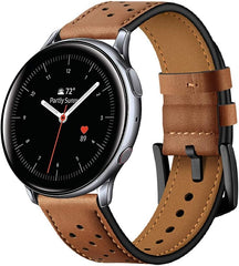 REMENIČEK HEYBAND USNJE SAMSUNG GALAXY WATCH 4 / 5 / 5 PRO / 6 / 7 / FE RJAVA