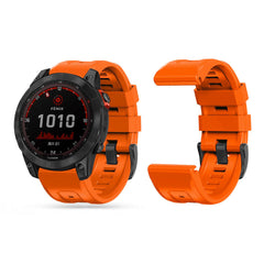 SILIKONSKI PAŠEK ZA GARMIN 22MM FENIX 5 / 6 / 6 PRO / 7 DOOP EXPLORER 22MM ORANŽNA