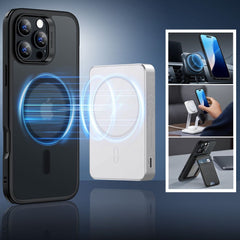 ESR CLASSIC HYBRID HALOLOCK MAGSAFE IN TEMPERIRANO STEKLO IPHONE 16 PRO ZAMRZNJENA ČRNA