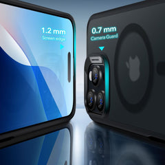 ESR CLASSIC HYBRID HALOLOCK MAGSAFE IN TEMPERIRANO STEKLO IPHONE 16 PRO ZAMRZNJENA ČRNA