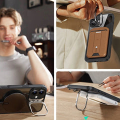 OVITEK ESR CLASSIC HYBRID KICKSTAND HALOLOCK MAGSAFE & TEMPERED GLASS IPHONE 16 PLUS JASEN/ČRN