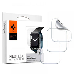 3X ZAŠČITNA FOLIJA ZA APPLE WATCH 4 / 5 / 6 / 7 / 8 / 9 / SE 44 / 45 MM SPIGEN NEO FLEX 3-PACK PROZORNO