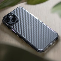 KARBONSKI OVITEK ZA IPHONE 12 / 12 PRO HEYCASE ACRYLIC FIBER ČRN.