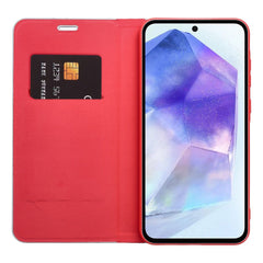 OVITEK ZA KNIŽICE ZA XIAOMI REDMI 13C / POCO C65 HEYCASE LUNA WALLET ČISTA RDEČA