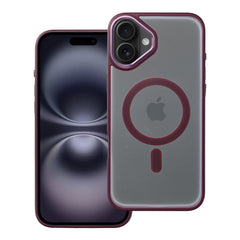 OVITEK ZA IPHONE 16 HEYCASE MAG MAGSAFE PLUM RDEČA