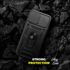 OVITEK ZA SAMSUNG GALAXY A35 5G HEYCASE CAMSHIELD ČRNÝ