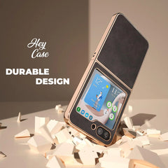 OVITEK ZA SAMSUNG GALAXY Z FLIP 5 5G HEYCASE VOUGE ČRNA