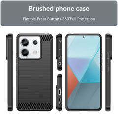 Ovitek HeyCase Carbon Xiaomi Redmi Note 13 Pro Plus Črn