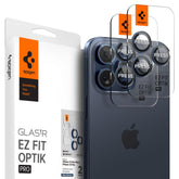 ZAŠČITA FOTOAPARATA SPIGEN OPTIK.TR "EZ FIT" ZAŠČITNI OVITEK 2-PACK IPHONE 14 PRO / PRO MAX / 15 PRO / PRO MAX MODRA TITANOVA