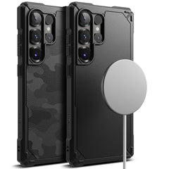 OVITEK RINGKE RUGGED GEAR MAGNETIC MAGSAFE GALAXY S25 ULTRA ČRN.