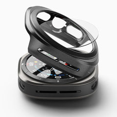 ZAŠČITNA OHIŠJA S TRDIM STEKLENOM ZA SAMSUNG GALAXY WATCH ULTRA (47 MM) RINGKE SLIM & TEMPERED GLASS TITANOVO ČRNA