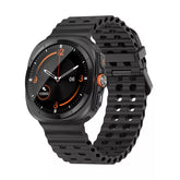 SILIKONSKI PAŠEK ZA SAMSUNG GALAXY WATCH ULTRA (47 MM) HEYBAND SPORTY ČRNA