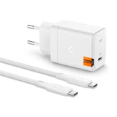 SPIGEN ARCSTATION PRO GAN-651 1-PORT MREŽNI POLNILEC 65W + TYPE-C BELO