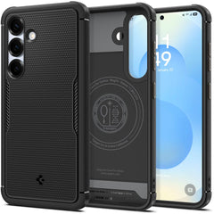 OVITEK SPIGEN CORE ARMOR MAG MAGSAFE GALAXY S25 MAT MAT ČRN.