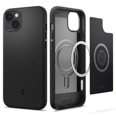 OVITEK SPIGEN MAG ARMOR IPHONE 14 PLUS MAT MAT ČRNA