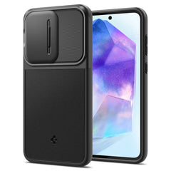OVITEK SPIGEN OPTIK ARMOR GALAXY A55 5G ČRN ČRNI