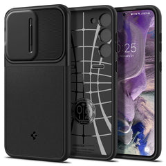 OVITEK SPIGEN OPTIK ARMOR GALAXY S23 ČRN