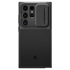 OVITEK SPIGEN OPTIK ARMOR GALAXY S24 ULTRA ČRN KRYT