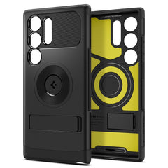 OVITEK SPIGEN SLIM ARMOR MAGSAFE GALAXY S24 ULTRA ČRN ČRNI