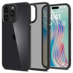 OVITEK SPIGEN ULTRA HYBRID IPHONE 15 PRO FROST BLACK