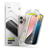 TRDNO STEKLO RINGKE EASY SLIDE 2-PACK IPHONE 16 PRO ČRNA