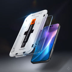 KALJENO STEKLO SPIGEN GLAS.TR "EZ FIT" 2-PACK IPHONE 14 PRO PROZORNO