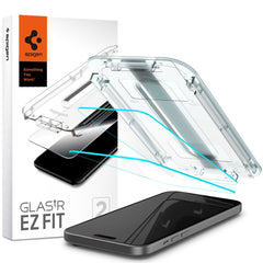 KALJENO STEKLO SPIGEN GLAS.TR "EZ FIT" 2-PACK IPHONE 15 PROZORNO
