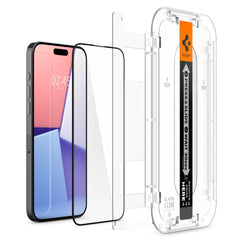 KALJENO STEKLO SPIGEN GLAS.TR "EZ FIT" FC IPHONE 15 PRO MAX ČRNA