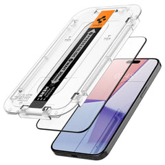 KALJENO STEKLO SPIGEN GLAS.TR "EZ FIT" FC IPHONE 15 PRO MAX ČRNA