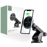 DRŽALO TELEFONA ZA AVTO S BREZŽIČNIM POLNJENJEM TECH-PROTECT A2 MAGNETNO MAGSAFE NOSILEC ZA AVTO Z BREZŽIČNIM POLNJENJEM 15W ČRNA