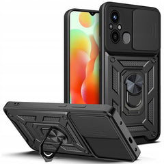 OVITEK ZA XIAOMI REDMI 12C HEYCASE CAMSHIELD PRO ČRN ČRNO