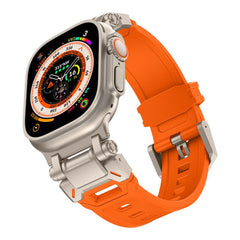 REMENIČEK TECH-PROTECT DELTA PRO APPLE WATCH 6 / 7 / 8 / 9 / 10 / SE / ULTRA 1 / 2 (44 / 45 / 46 / 49 MM) ORANŽNA/TITANOVA