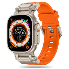 REMENIČEK TECH-PROTECT DELTA PRO APPLE WATCH 6 / 7 / 8 / 9 / 10 / SE / ULTRA 1 / 2 (44 / 45 / 46 / 49 MM) ORANŽNA/TITANOVA