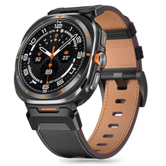 REMENIČ TECH-PROTECT DELTA PRO SAMSUNG GALAXY WATCH ULTRA (47 MM) USNJEN ČRN