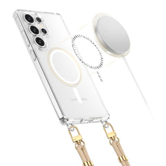 OVITEK TECH-PROTECT FLEXAIR CHAIN MAGSAFE GALAXY S25 ULTRA ČRN IN TAUPE