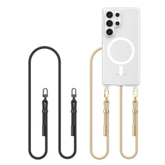 OVITEK TECH-PROTECT FLEXAIR CHAIN MAGSAFE GALAXY S25 ULTRA ČRN IN TAUPE