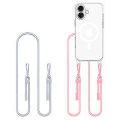 OVITEK TECH-PROTECT FLEXAIR CHAIN MAGSAFE IPHONE 16 SIVA IN ROZA