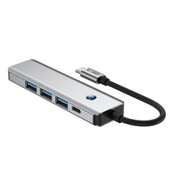 TECH-PROTECT HB01 HUB ADAPTER 5IN1 TYPE-C + USB3.0 + HDMI 4K 60HZ + PD100W PROSTOR SIVA