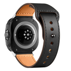 TECH-PROTECT LEATHERFIT SAMSUNG GALAXY WATCH ULTRA (47MM) ČRNA