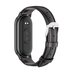 Usnjen trak za XIAOMI MI BAND 8 / 9 / NFC HEYBAND LEATHERFIT ČRN.