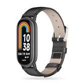 Usnjen trak za XIAOMI MI BAND 8 / 9 / NFC HEYBAND LEATHERFIT ČRN.