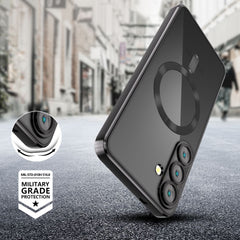 OVITEK TECH-PROTECT MAGFLEX MAGSAFE GALAXY S25+ PLUS SREBRNO ČRN.