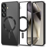 OVITEK TECH-PROTECT MAGFLEX MAGSAFE GALAXY S25+ PLUS SREBRNO ČRN.