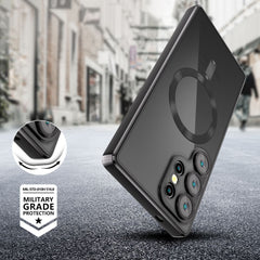 OVITEK TECH-PROTECT MAGFLEX MAGSAFE GALAXY S25 ULTRA SREBRNO ČRN.