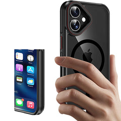 OVITEK TECH-PROTECT MAGHYBRID MAGSAFE IPHONE 16 ČRNA/RDEČA