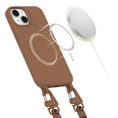OVITEK TECH-PROTECT MAGNECKLACE MAGSAFE IPHONE 15 ČOKOLADNO RJAVA
