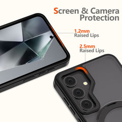 OVITEK TECH-PROTECT MAGRING MAGSAFE GALAXY S25 MAT MAT ČRNA