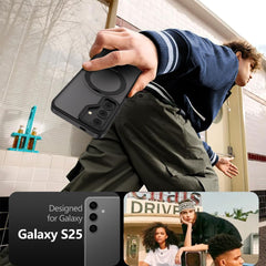 OVITEK TECH-PROTECT MAGRING MAGSAFE GALAXY S25 MAT MAT ČRNA